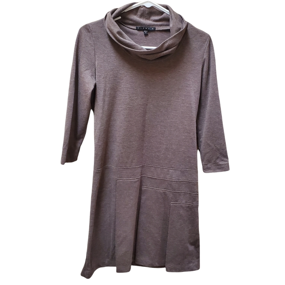 TIANA B | Brown Long Sleeve Midi Dress | Small